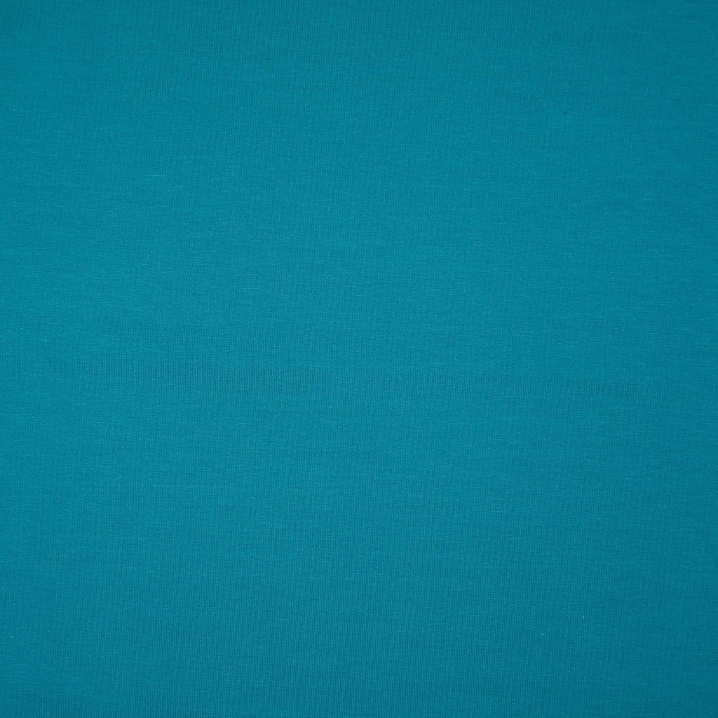 [30124-554-7038] Baumwoll-Jersey Uni (7038 Leicht-Dunkelpetrol)