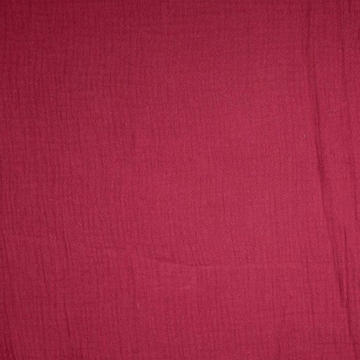 [30129-110-5020] Musselin Double Gauze Uni (5020 Bordeaux)