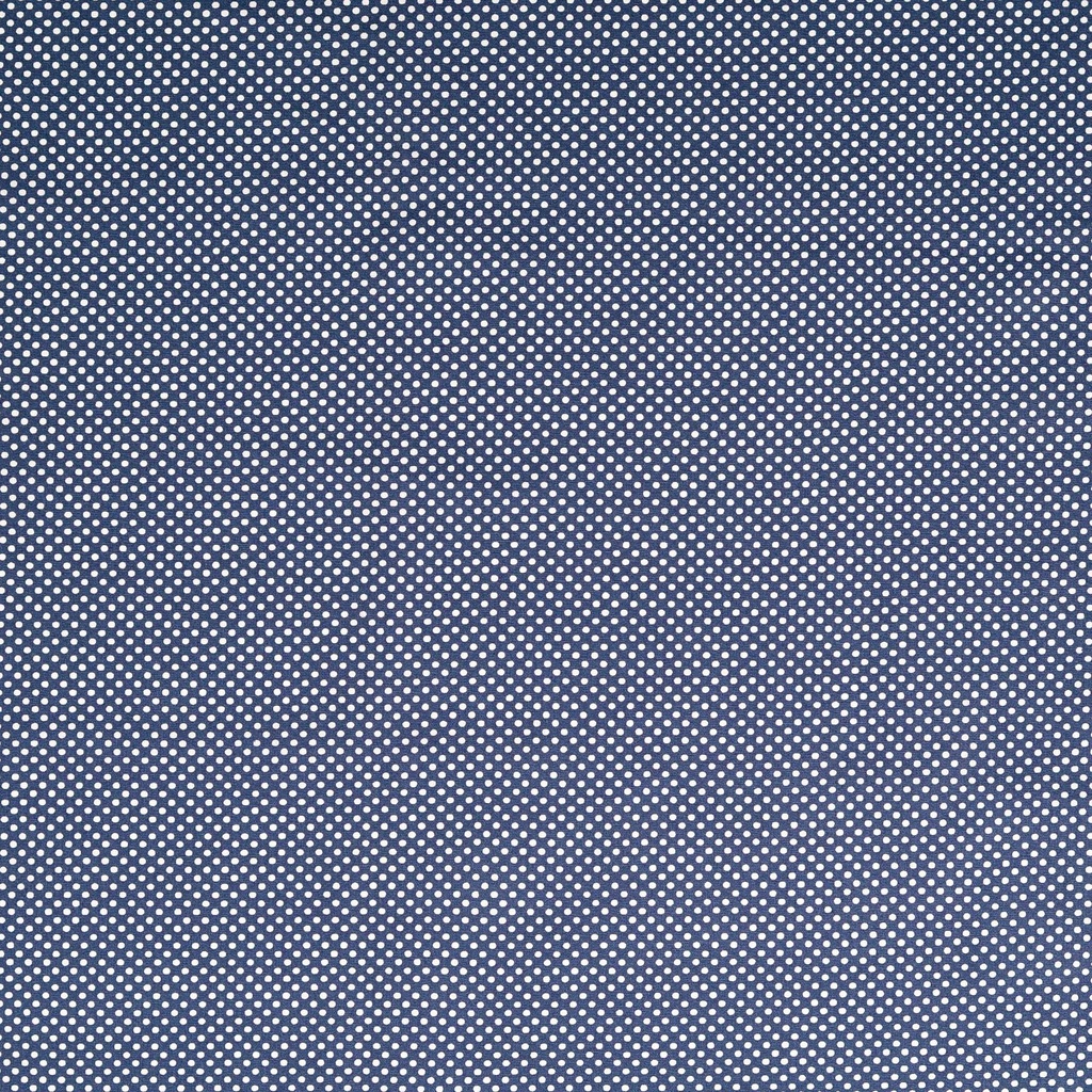 [30133-515-0010] Baumwolle mit weißen Punkten (0010 Blau)