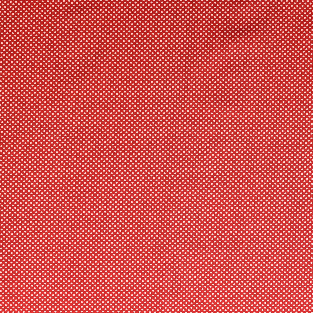 [30133-515-0011] Baumwolle mit weißen Punkten (0011 Rot)