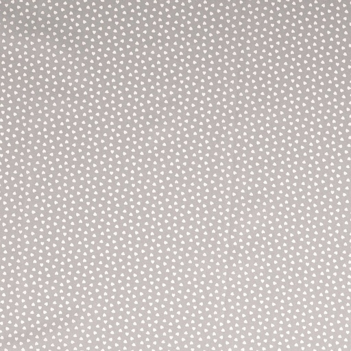 [30133-517-0004] Baumwolle mit weißen Herzen (0004 Grau)