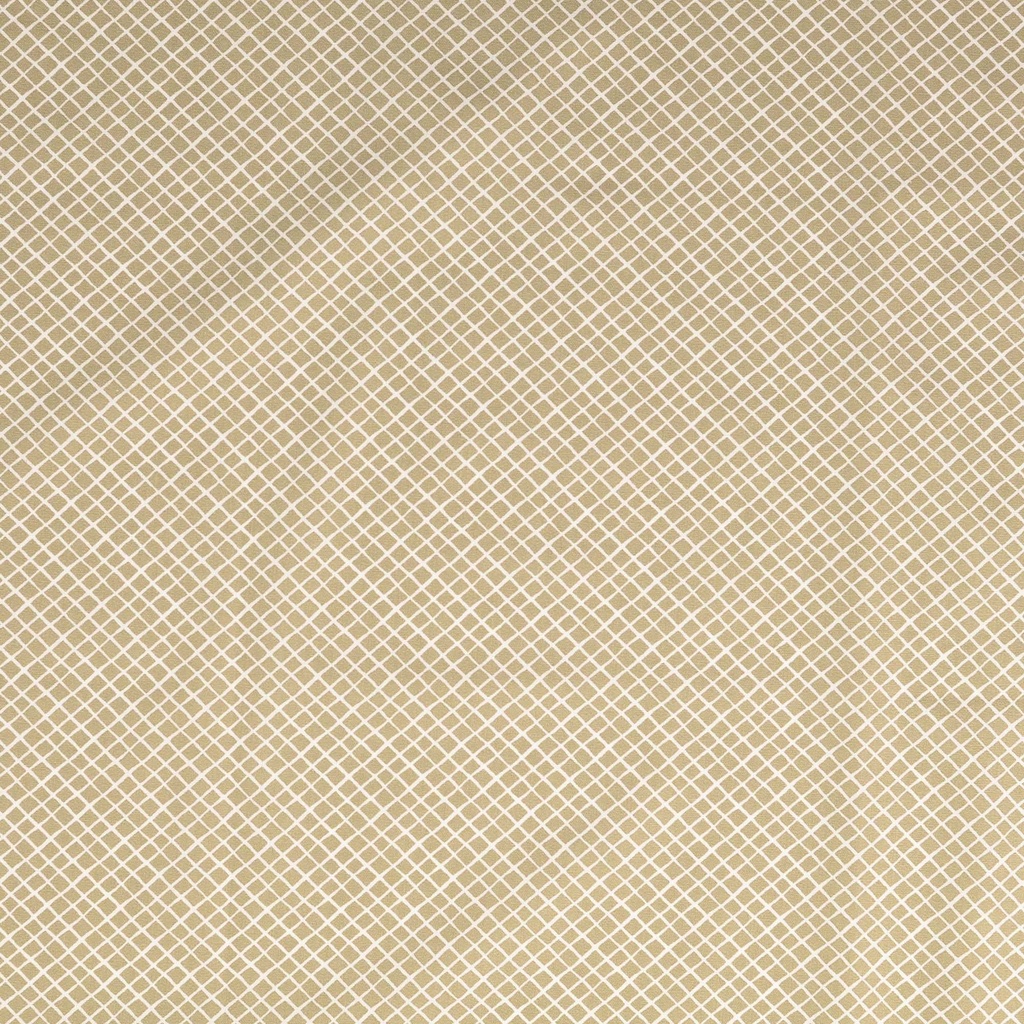[30133-520-0013] Baumwolldruck mit weißen Rautenmustern (0013 Beige)