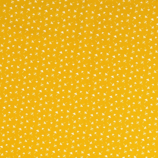 [30133-702-0010] Baumwolle mit kleinen weißen Pilzen (0010 Curry)