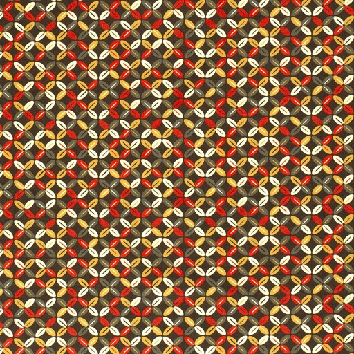[515524-027] Baumwolle Popelin Gemustert Blumenmuster abstrakt (027 Khaki-Grün)