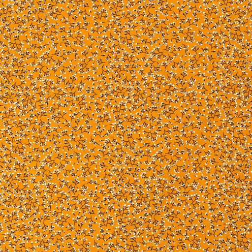 [515554-034] Baumwolle Popelin Gemustert Blumen (034 Ocker)