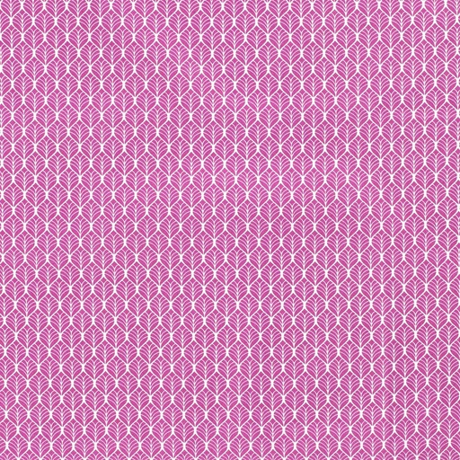 [515560-012] Baumwolle Popelin Gemustert Blätter (012 Rosa)